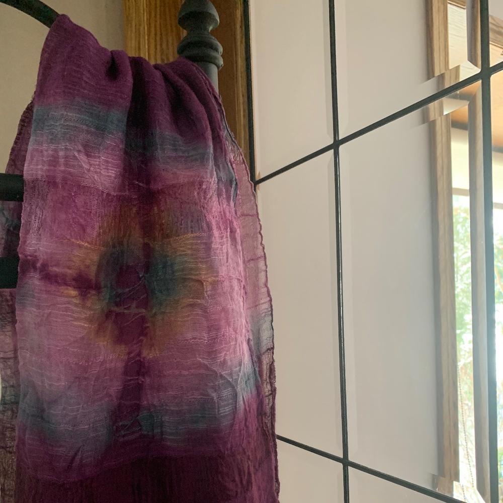 Sheer Purple Scarf